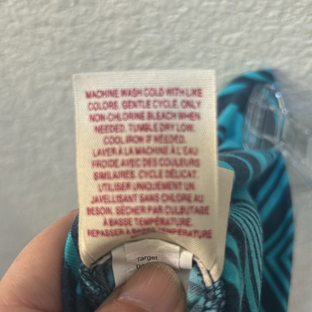 MOSSIMO SMALL MAXI SKIRT HEATHERED NAVY/TURQUOISE PRINT BUNDLE2SAVE GREAT COND - Picture 6 of 6